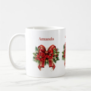 Julblocket Red and Guld Kaffemugg