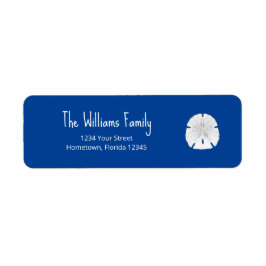 Julblocket - Returadress i dollarblått Etikett