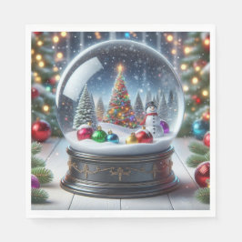 Julblöjor i snö! pappersservett