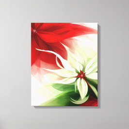 Julblomfrekvens Helig Poinsettia Canvastryck