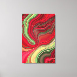Julblomfrequenser Premium Insvept Canvas