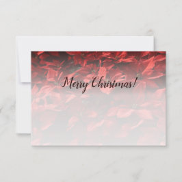 Julblomma Anpassad Foto Grattis Anteckningskort