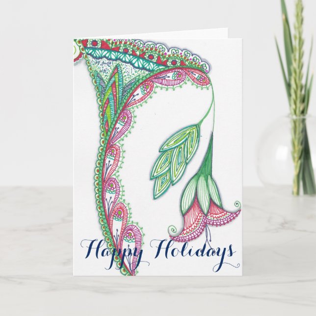 Julblomma Helgkort (Framsida)