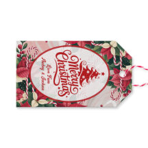 Julblomma och röda rödpipor presentkort