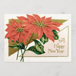 Julblomma Poinsettia Inbjudningar