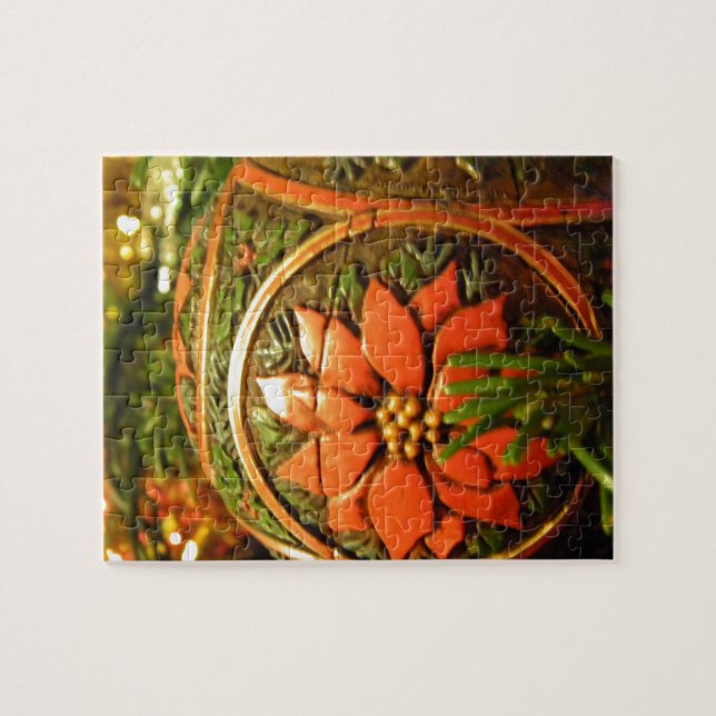 Julblomma Pussel (Horisontell)