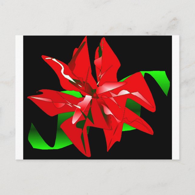 Julblommaanpassade Helg Vykort (Framsida)