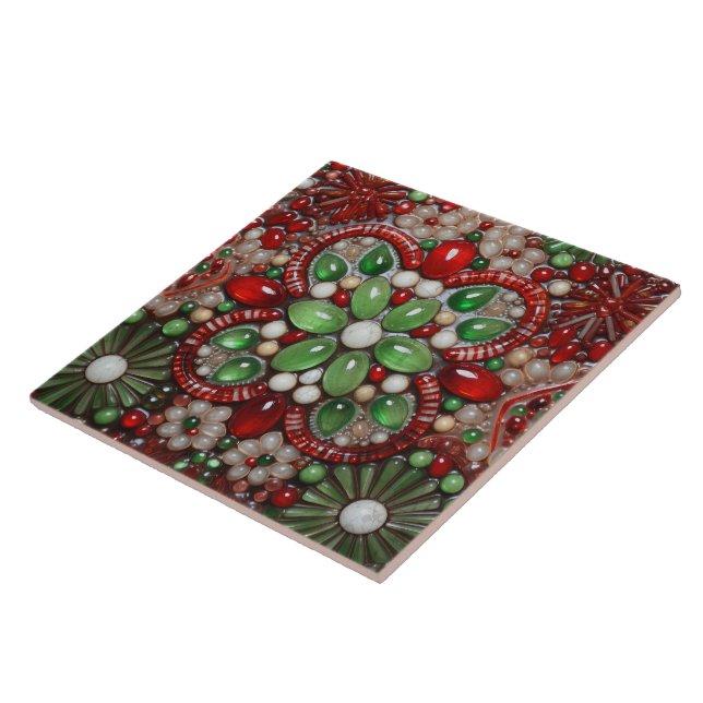 Julblomman i Stone Spain Terracotta 1 Kakelplatta (Sidan)