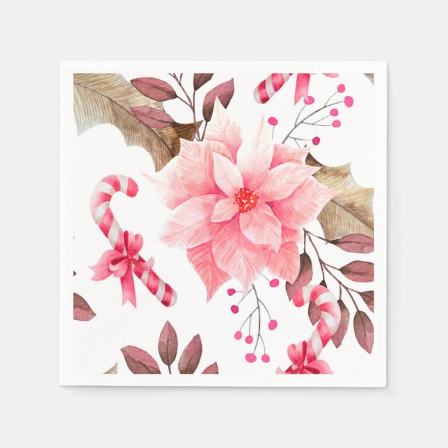 JulBlommigt Pappersservett (Framsidan)