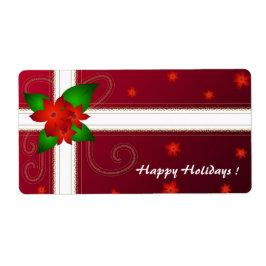 Julblommor - etikett fraktsedel