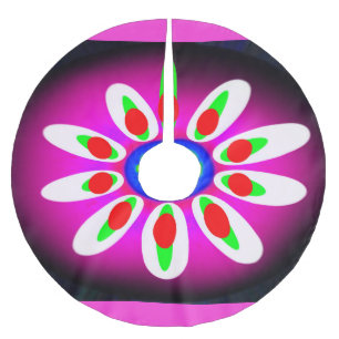 Julblommor Julgransmatta Borstad Polyester