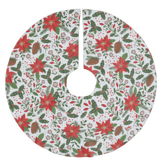 Julblommor Julgransmatta Borstad Polyester