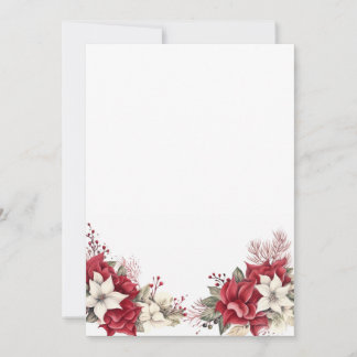 Julblommor med tomt utrymme julkort