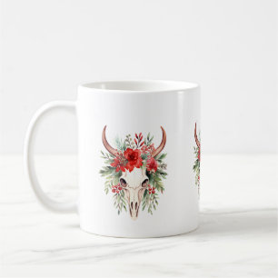 Julblommor, skalle kaffemugg