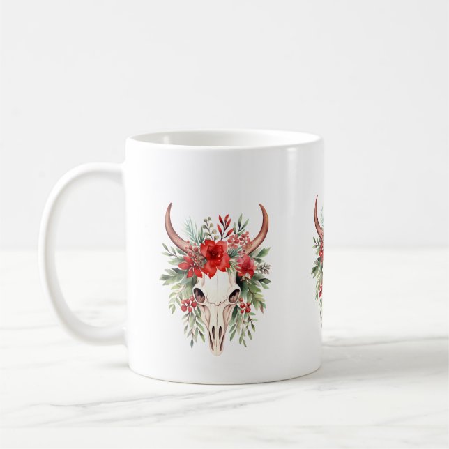 Julblommor, skalle kaffemugg (Vänster)