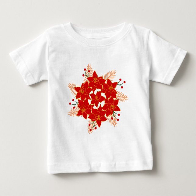 Julblommor T Shirt (Framsida)