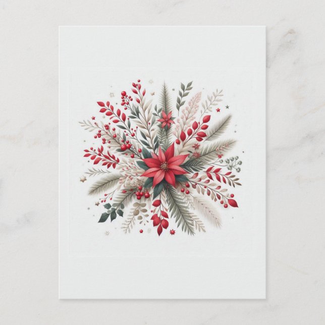 Julblommor Vykort (Framsida)