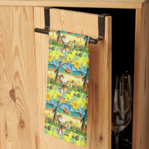 Julbock Bum Santa Kitchen Towels Kökshandduk