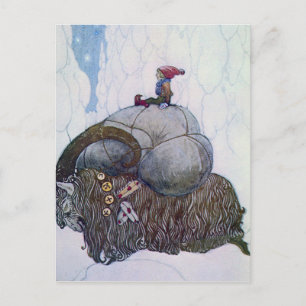 “Julbocken” julbock av John Bauer Vykort