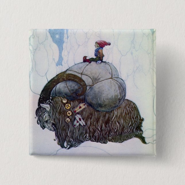 Julbocken Riding Yule Goat Knapp (Framsida)