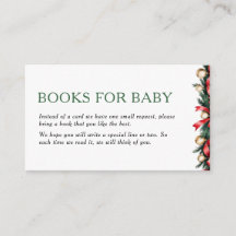 Julböcker för bebis-kort - Baby Shower-insats
