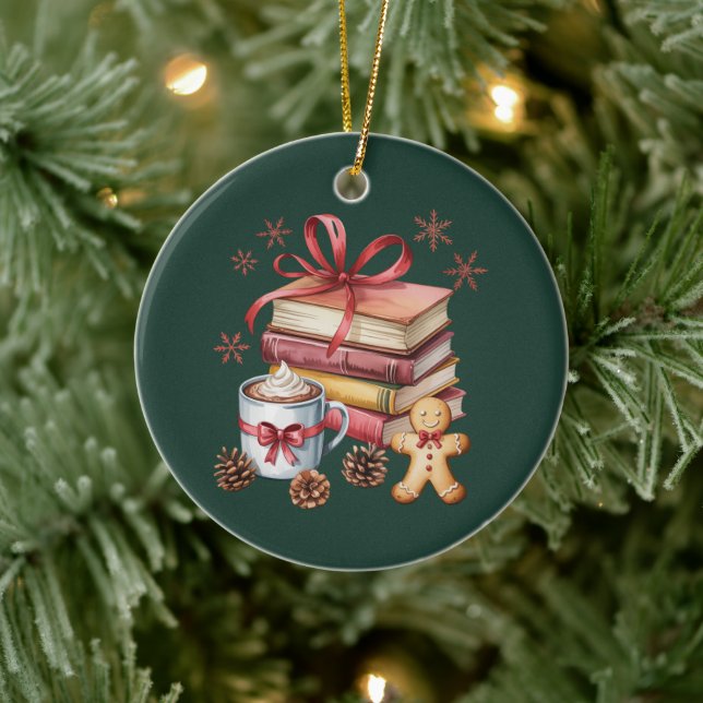 Julböcker Pepparkaksböcker Kakabok Bokälskare Julgransprydnad Keramik (Träd)