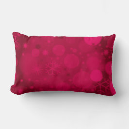 Julbokeh, Rasp.Rosa-Lumbar Dekorativ kudde