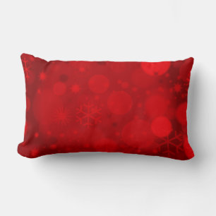 Julbokeh, Red Lumbar Dekorativ kudde