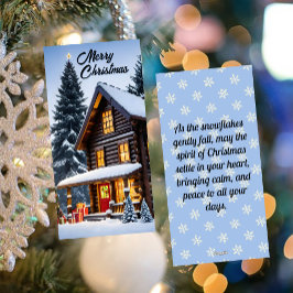Julbokmärke - Helgdag Julkort