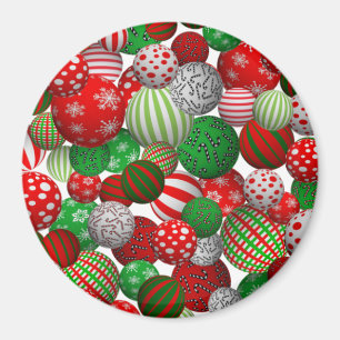 Julbollar för anpassade 3D Magnet