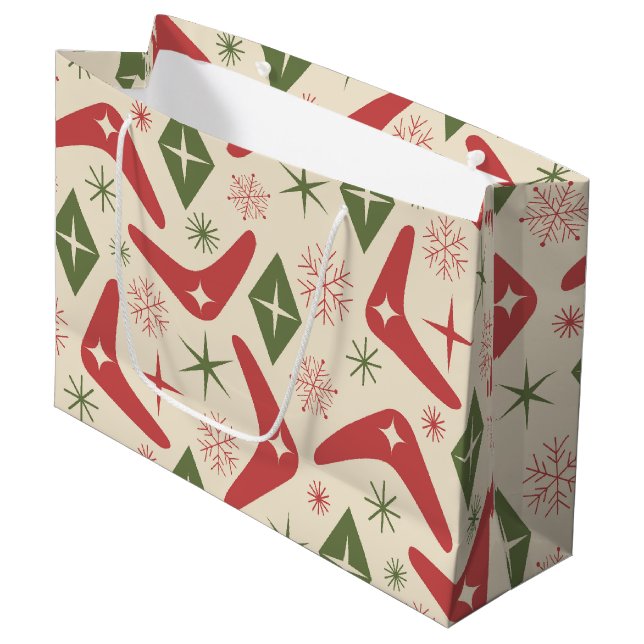 Julbomerangar i mitten av århundradet med diamante (Framsidan Vinklad)