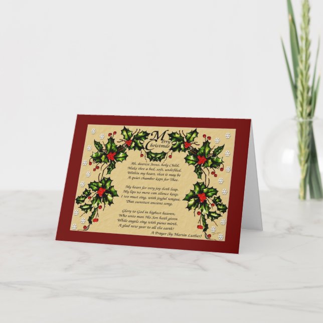 Julbön Helgkort (Framsida)