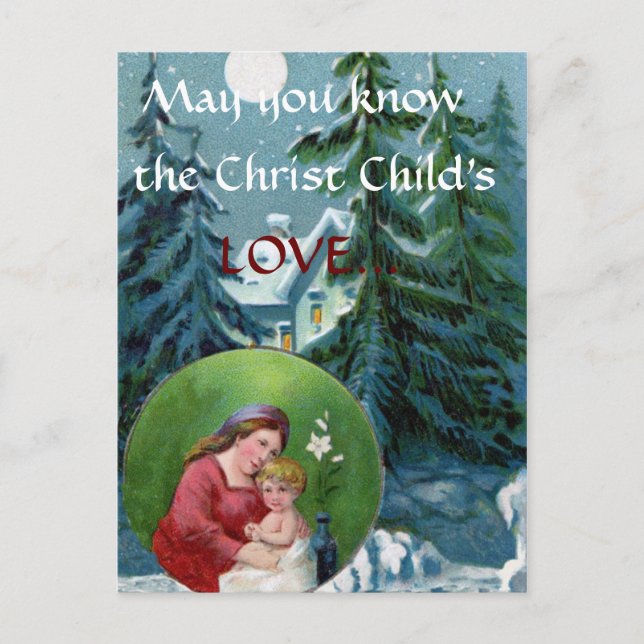 Julböner - vykort (Framsida)