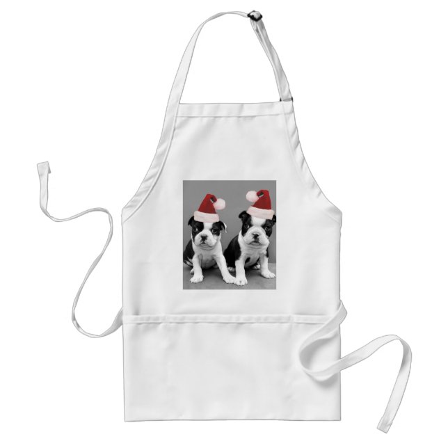 JulBoston Terriers Förkläde (Framsidan)