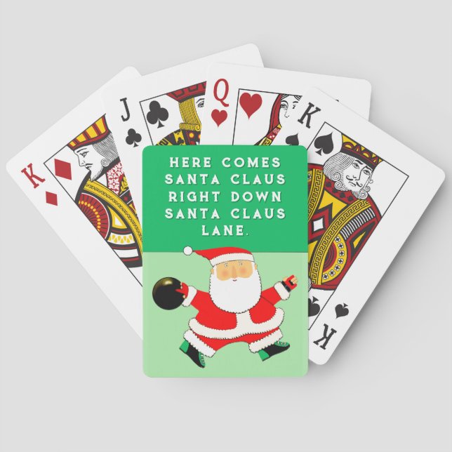 Julbowling Casinokort (Baksidan)