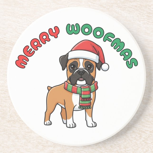 Julboxare Underlägg: Merry Woofmas Underlägg (Framsidan)
