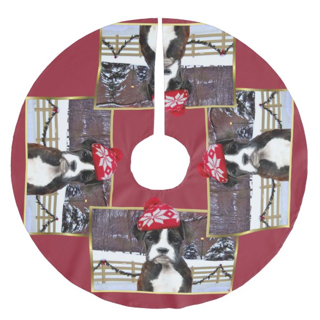 Julboxarevalp Julgransmatta Borstad Polyester (Framsidan)