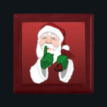Julboxen Anpassningsbar Jultomten Smyckeskrin<br><div class="desc">Julboxen Personlig Jultomten Gift Box Naughty eller Nice Santa Keepsak Box Ditt namn Här julklappar Party favors Cute Santa Art Gift Box för Friend Family Manar Kvinnor Kids jul julklapp Klicka på Anpassa om du vill lägga till Anpassningsbar: Personlig Sankt julklapp Hem & Office Anpassade Festive jul Clause Smyckeskrins, Classic...</div>