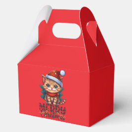 Julboxen med Cute Cat Design - Perfekt Presentaskar