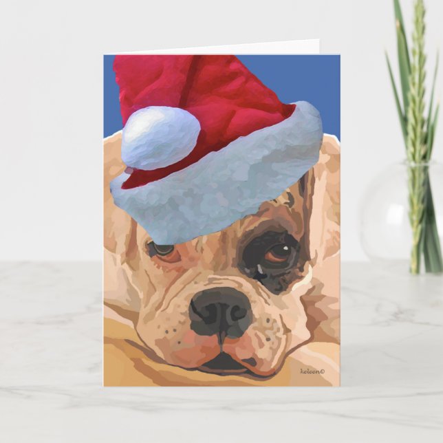 Julboxer - hälsningskort helgkort (Framsida)