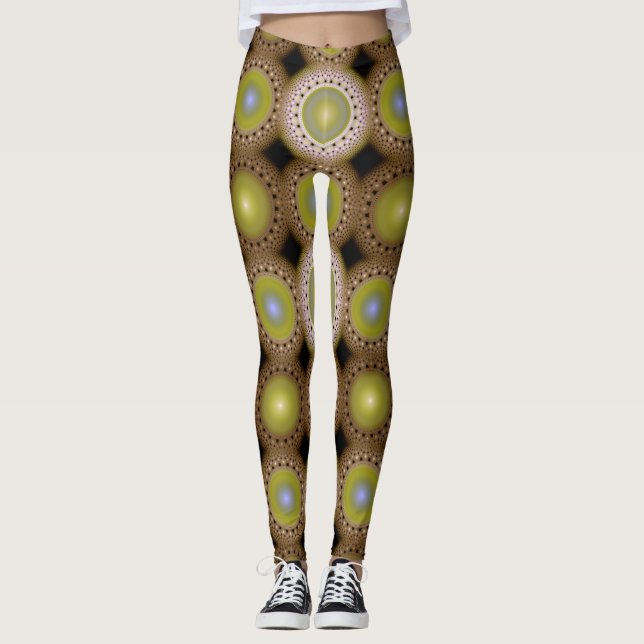 Julbråck mönster leggings (Framsida)