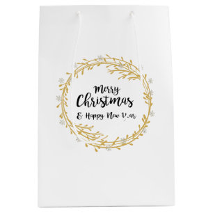 Julbrand med silver glitter snöflingor