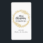Julbrand med silver glitter snöflingor<br><div class="desc">ANPASSNING ♡ Lägg till ditt namn, monogram, meddelande osv. ♡ Använda ditt favorittypsnitt. ♡ Lägg till anpassningsbar färg. OBSERVERA ♡ onlinen som visas i Färg kan variera något från den faktiska produkten. ♡ denna utformning har inslag som är designat för att se metallisk guld, men ingen metallisk bläck eller folie...</div>