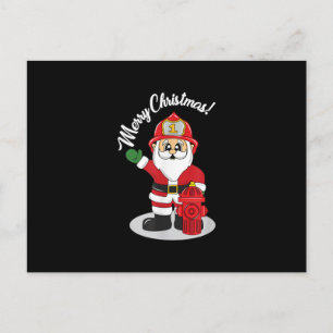 Julbrandman Santa Vinter Helg Vykort