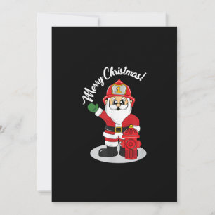 Julbrandman Santa Vinter Julkort