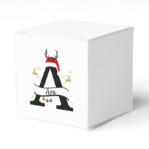 Julbrev A Initial – Festiv Juldesign