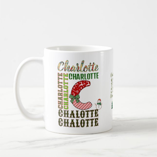Julbrev C, Charlotte Namn  Kaffemugg (Vänster)