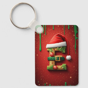 Julbrev E Med Julkransdekoration 🎅 Nyckelring