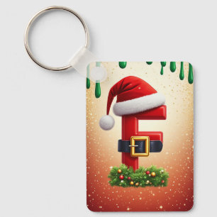 Julbrev F Med Julkransaccent 🎅 Nyckelring