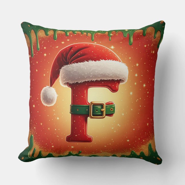 Julbrev F Med Tallkrans Jul  Kudde (Framsida)